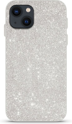 Θήκη για iphone 13 με glitter ασημί.