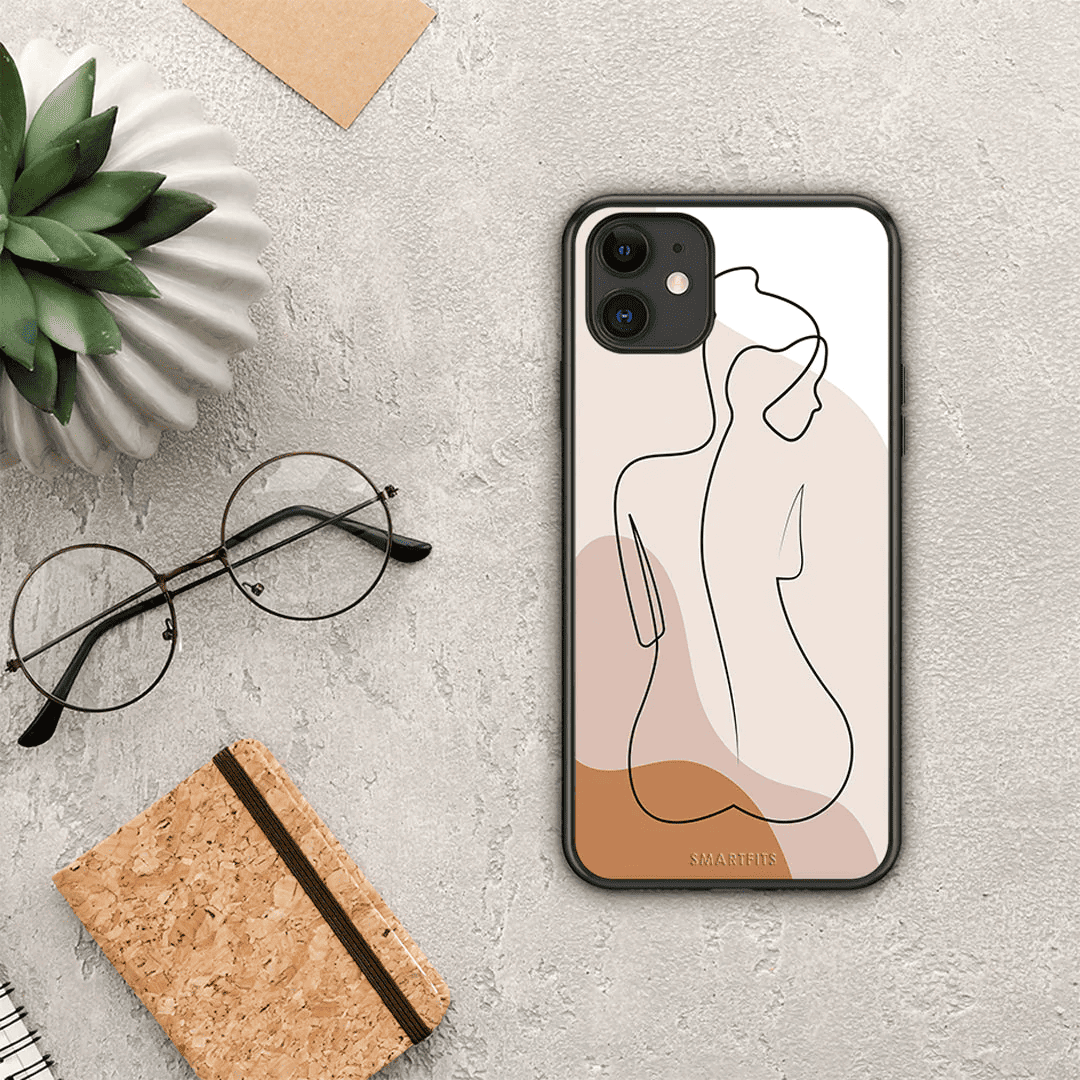 LineArt Woman - iPhone 11 θήκη.