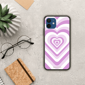 Lilac Hearts - iPhone 12 θήκη  .