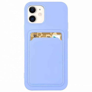 Θήκη για iPhone 12 Pro Back Cover με Υποδοχή Κάρτας (σιέλ).