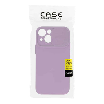 ΘΗΚΗ -Camshield Soft Case Back Cover (iPhone 13 pro max) lite purple.