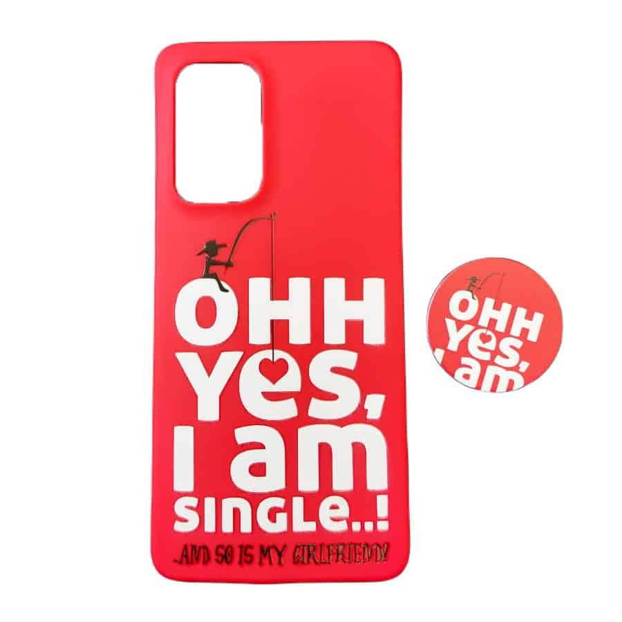 Θήκη για Samsung A53 με Pop Mobile Stand I Am Single.