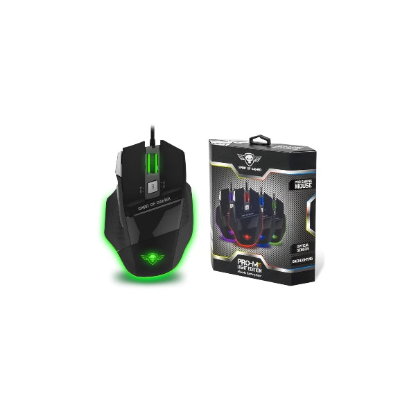 SOG PRO M8 LIGHT EDITION USB GAMING MOUSE DPI 3500 MAX.