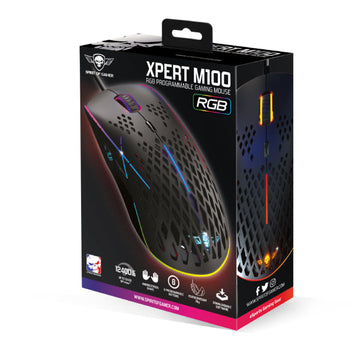 SOG XPERT M100 WIRED GAMING MOUSE DPI 12400 RGB.